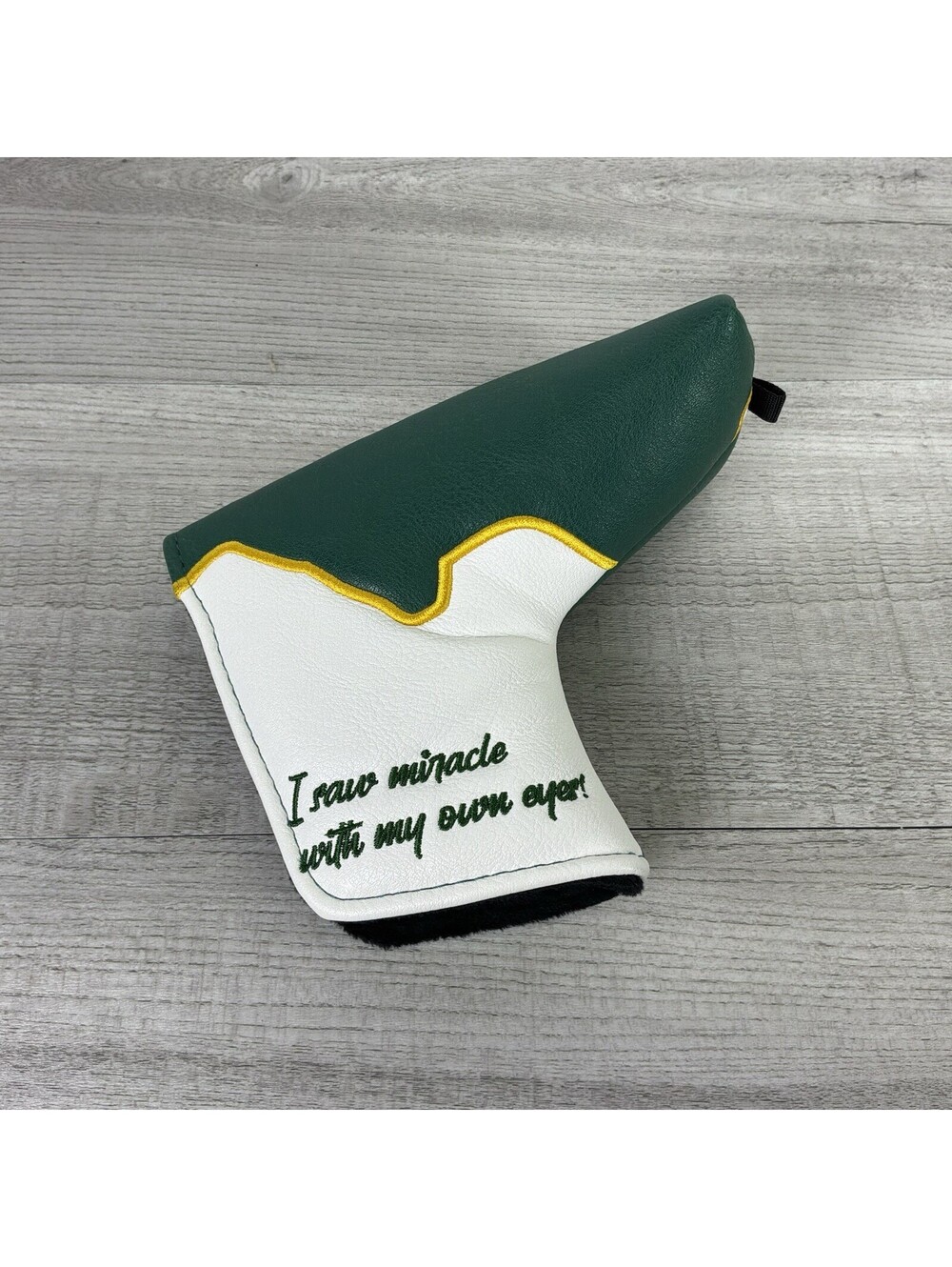Craftsman Golf Blade Putter Cover Green White Gold